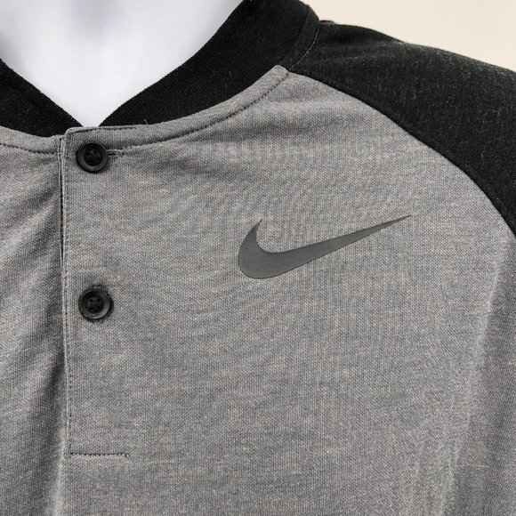 Nike Gray Lightweight Henley Shirt | Perfect for Any Occasion - Picture 6 of 6